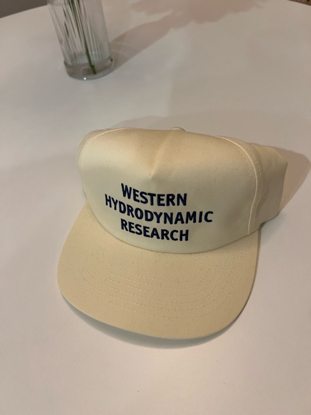 Western Hydrodynamic Research Cream Vintage Hat